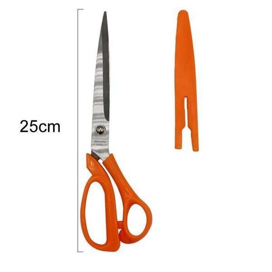 Imagem de Tesoura Multiuso 25cm com Capa - Durável e Ergonômica