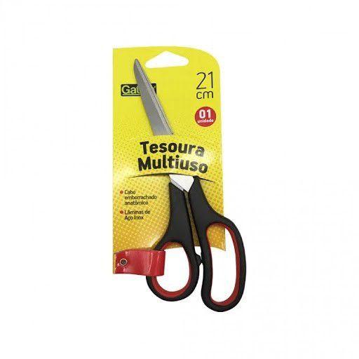 Tesoura Multiuso Aço Inox 21cm 10304 Gatte Menor preço em Tesoura Multiuso Aço Inox 21cm 10304 Gatte