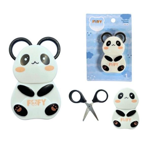 Imagem de Tesoura Panda Com Imã - 8,8Cm - Ff1702 - Fofy