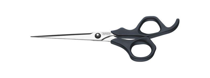 Imagem de Tesoura para cabelo supercort lamina em aco inox fio laser e cabo de polipropileno onix 6 tramontina