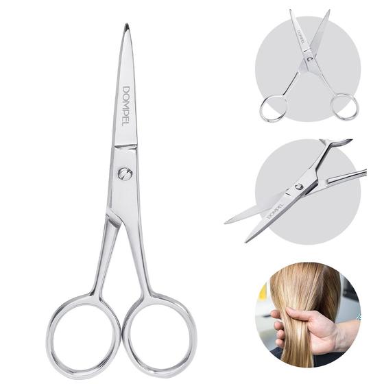 Imagem de Tesoura Para sobrancelha 12cm Profissional Multiuso Dompel
