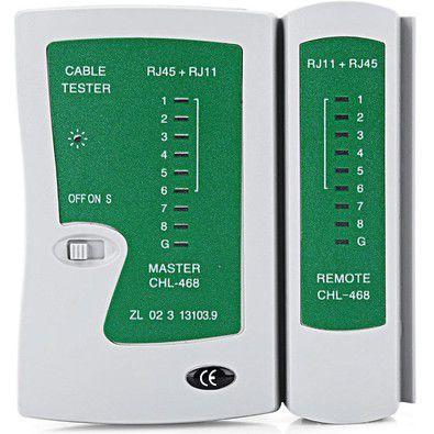 Testador de cabo de rede e Telefone RJ45 e Rj11 Menor preço em Testador de cabo de rede e Telefone RJ45 e Rj11