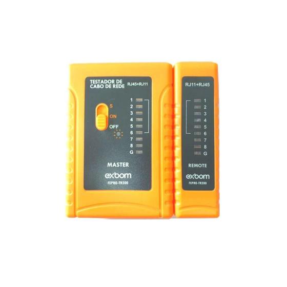 Testador de Cabo de Rede RJ45 - Exbom Menor preço em Testador de Cabo de Rede RJ45 - Exbom
