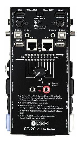 Imagem de Testador de Cabos De Áudio Xlr Trs Rca Pd10 Hdmi Speakon Testador