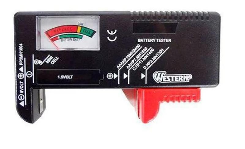 Testador de Pilha, Bateria, Western Menor preço em Testador de Pilha, Bateria, Western
