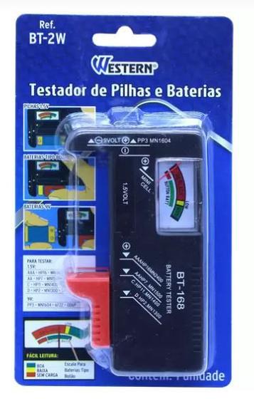 Testador de Pilhas e Baterias Recarregáveis Western BT-2W Menor preço em Testador de Pilhas e Baterias Recarregáveis Western BT-2W