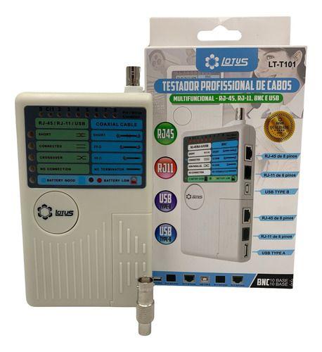 Imagem de Testador Profissional P Cabo Multifunção Rj45 Rj11 Bnc E Usb