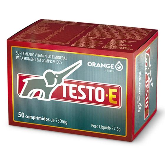 Imagem de Testo E Caixa 50 comprimidos 600mg Orange Nova Fórmula Original