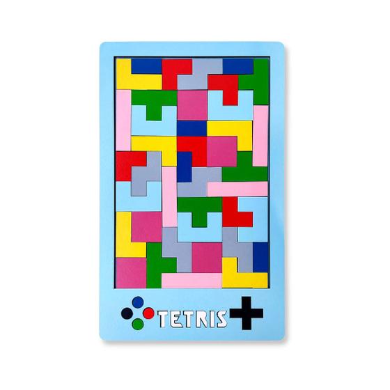 Imagem de Tetris De Madeira Jogo e Brinquedo Educativo