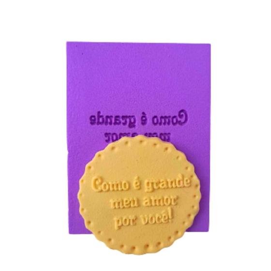 Imagem de TF05 Marcador textura pasta americana biscuit confeitaria dia das mães