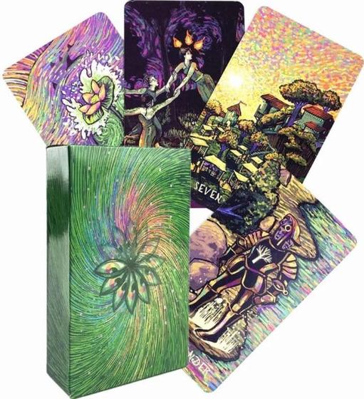 Imagem de The Cosma Visions Tarot Deck Trilogia Cosma Prisma Light Visions Baralho De Cartas De Tarô e Oráculo
