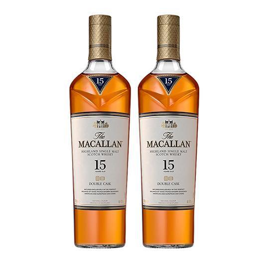Imagem de The Macallan Single Malt Whisky Escoces 15 anos Double Cask 2x 700ml