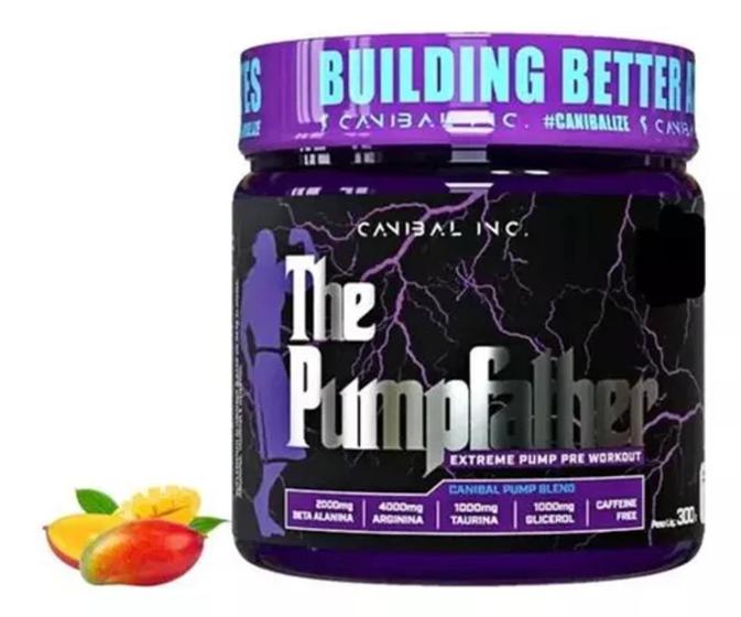 Imagem de The Pumpfather Pré Treino Sem Cafeina Ideal para Treinos a noite 300g  Canibal Inc 