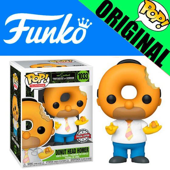 Funko Pop The Simpsons Donut Head Homer 1033 – Hot Topic Exclusive – Neuf