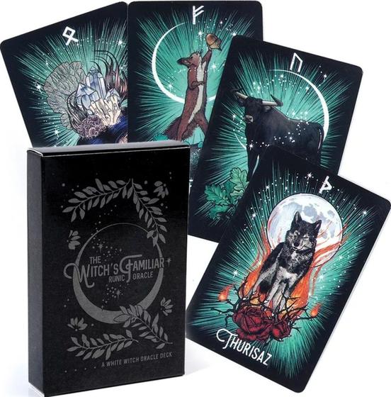 Imagem de The Witchs Familiar Runic Oracle Deck Tarô A Rúnica Familiar Das Bruxas Baralho de Cartas de Oráculo