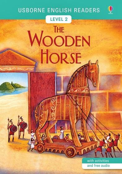 Imagem de The Wooden Horse - Usborne English Readers - Level 2 - Book With Activities And Online Audio -  