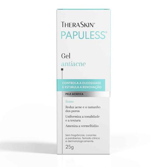 Imagem de TheraSkin Papuless Gel Antiacne Controla A Oleosidade E Estimula A Renovação 25g 