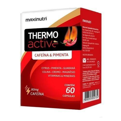 Imagem de Thermo Active Cafeína & Pimenta 60 cápsulas Maxinutri