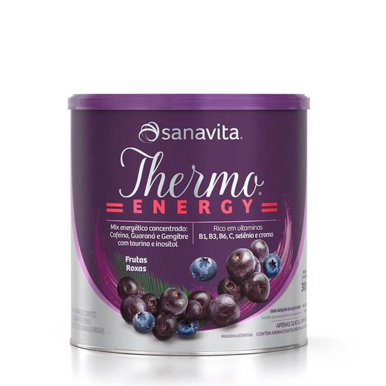 Imagem de Thermo Energy - Pré Treino - Frutas Roxas - 300g - Sanavita