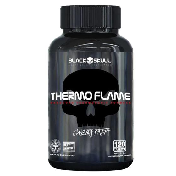 Imagem de Thermo Flame 120 Cápsulas Termogênico Black Skull