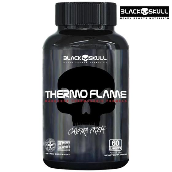 Thermo Flame Termogênico - 60 Tabletes Black Skull Menor preço em Thermo Flame Termogênico - 60 Tabletes Black Skull