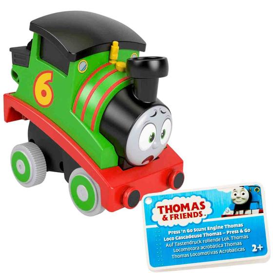 Imagem de Thomas e Amigos Trenzinho Acrobático Percy Pressiona e Vai - Mattel HDY76