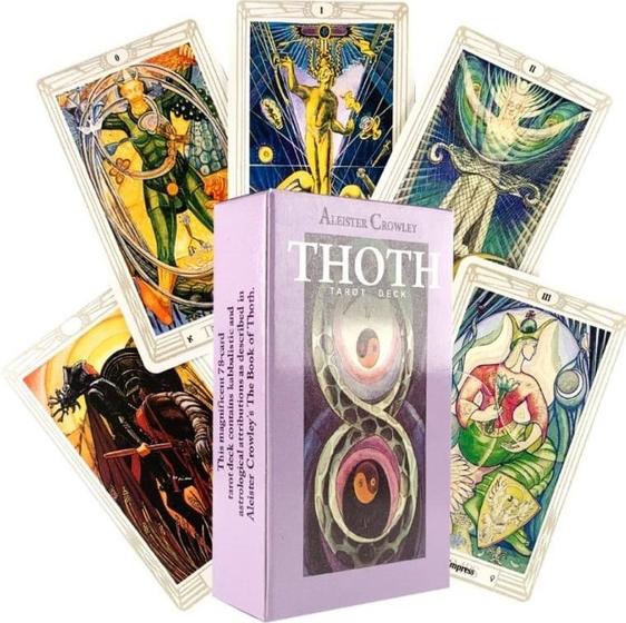 Imagem de Thoth Tarot Deck Tarô De Thoth De Aleister Crowley Baralho de Cartas de Oráculo