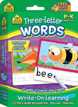 Imagem de Three-letter words - flash cards - SCHOOL ZONE