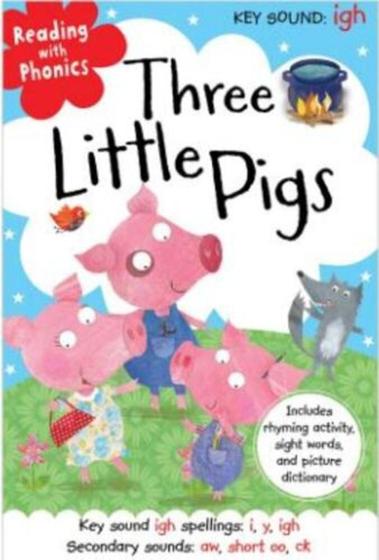 Imagem de Three Little Pigs - Reading With Phonics - Make Believe