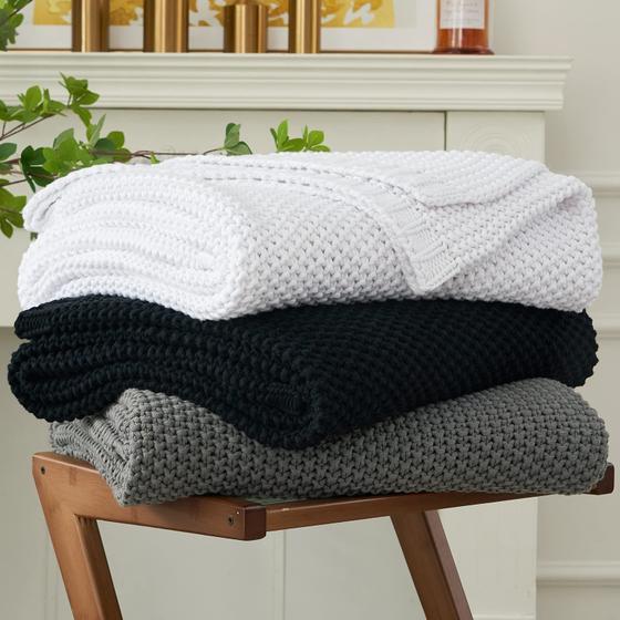 Imagem de Throw Blanket Longhui Bedding Chunky Cable Knit 130x160cm