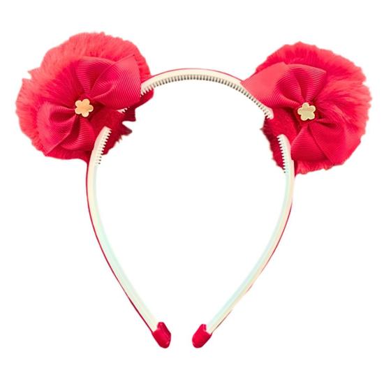 Imagem de Tiara com Pompom na cor Vermelha