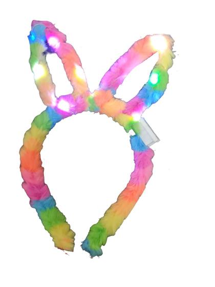 Imagem de Tiara de cabelo de Pelucia Led que pisca Coelhinha Carnaval