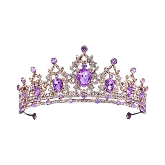 Imagem de Tiara de Noiva com Cristais Prateados - Acessório de Cabelo para Casamento