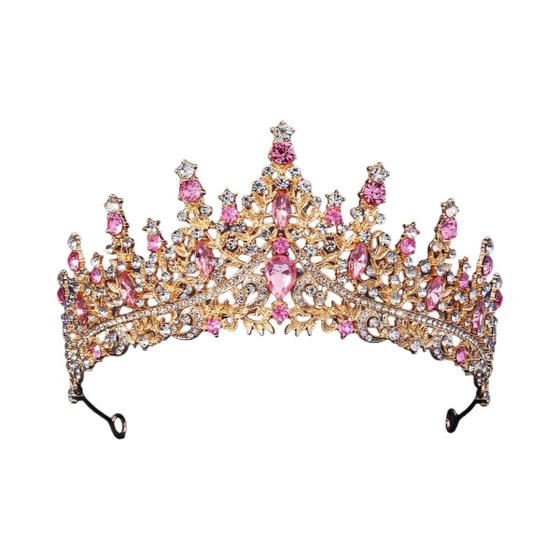 Imagem de Tiara de Noiva com Cristais Strass - Coroa Barroca para Casamento e Festa