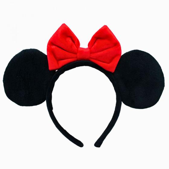 Imagem de Tiara Laço Vermelho Orelhas Pretas Minnie