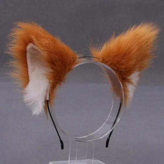 Imagem de Tiara Orelhas De Raposa Gato Lobo Faixa Orelhinhas Fantasias Cosplay Halloween