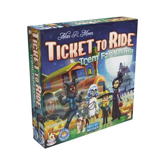 Imagem de Ticket to Ride Trem Fantasma Jogo de Tabuleiro Galapagos TTR020