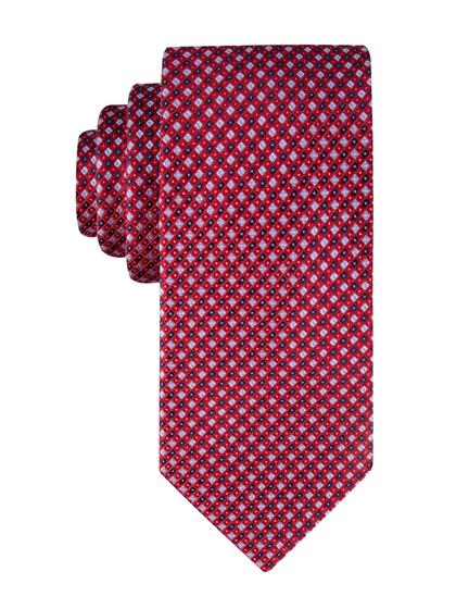 Imagem de Tie Tommy Hilfiger Core Micro Red Silk Woven para homens