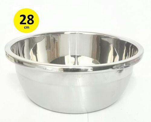 Imagem de Tigela Bowl De Aço Inox Para Salada 28 Cm Cozinha Bolo