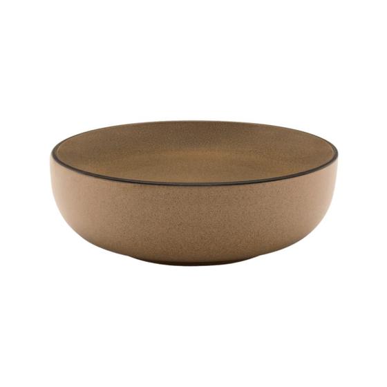 Imagem de Tigela Bowl De Cerâmica Oxford Flat Ocre 600ml Porcelana