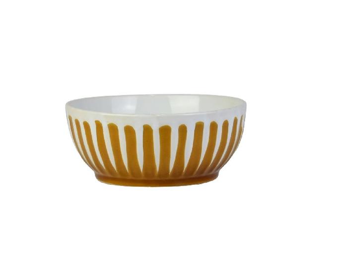 Imagem de Tigela Bowl Decorativo Listrado Cerâmica 500ml The Home