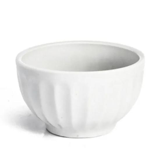 Imagem de Tigela Canelada 620ml Porcelana Branca 607 - RR Porcelanas