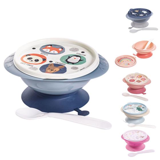 Imagem de Tigela com Ventosa Bowl Infantil para Papinha com Colher 240ml Plasútil