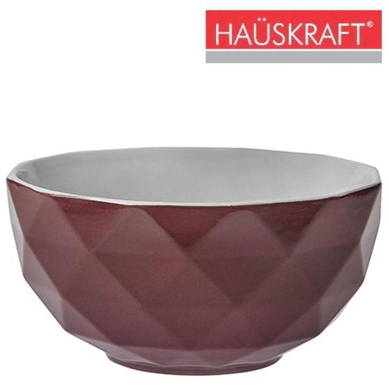 Imagem de Tigela / cumbuca de porcelana bowl relevo vinho zima hauskraft 540ml