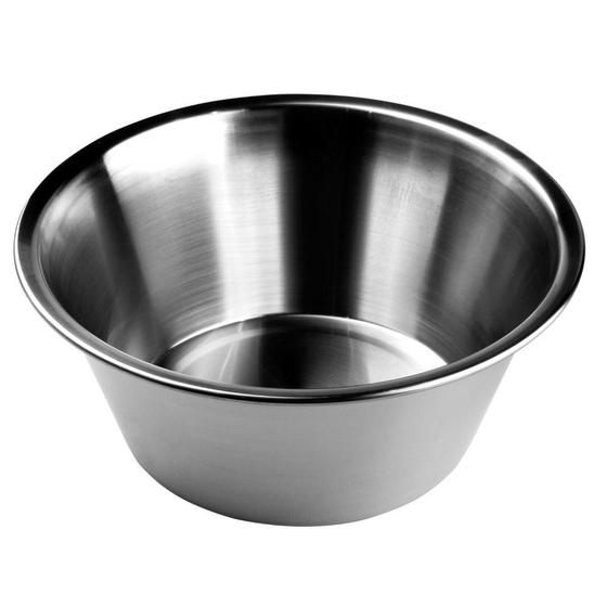 Imagem de Tigela de Aço Inox com Plano Fundo para Receitas Marinar e Servir Alimentos Cromus Allonsy 2,8L 1un