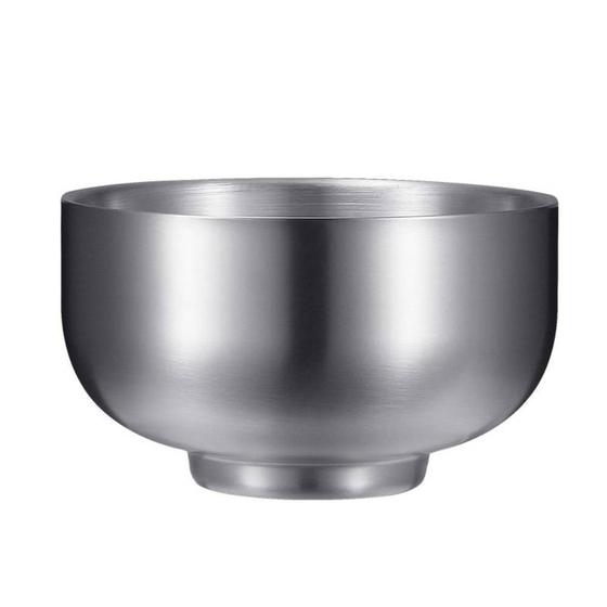 Imagem de Tigela de Aço Inoxidável 304 Dupla Camada - Design Fosco e Resistente