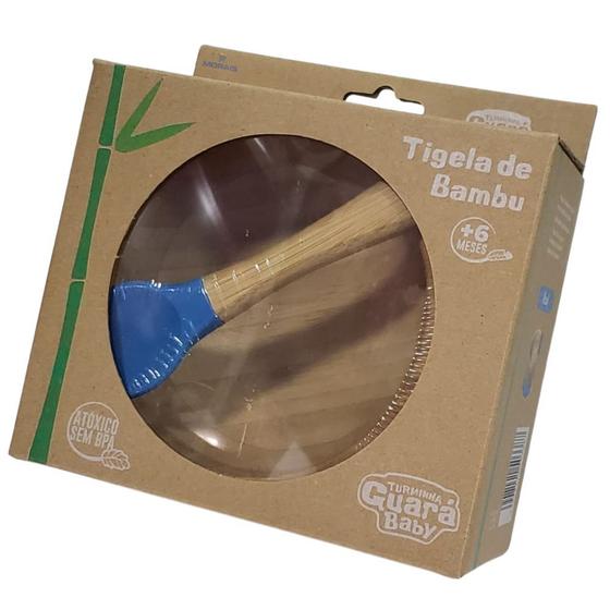 Imagem de Tigela de Bambu Infantil Azul com Ventosa Turminha do Guará ASB1076