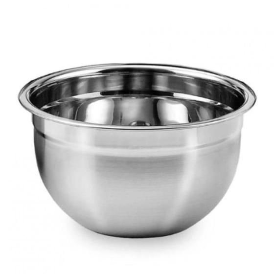 Imagem de Tigela De Inox Saladeira Grande Bowl Vasilha Bacia 34cm