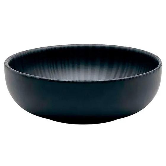 Imagem de Tigela Flat Onix Preta Cerâmica 600ml A120-1C05 - Oxford