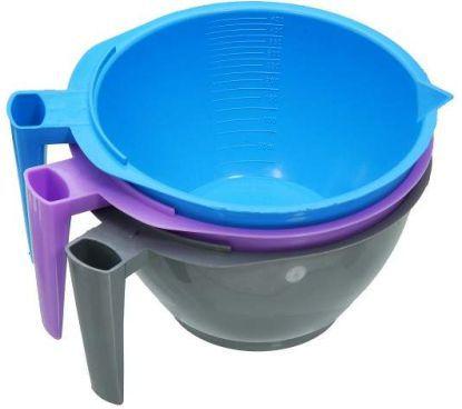 Imagem de Tigela Graduada Cores Sortidas com Suporte Para Pincel 450ml - 6 Unidades